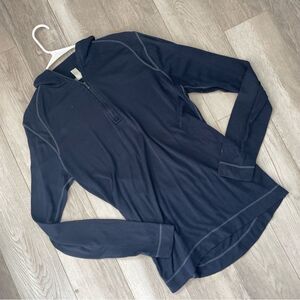 Smartwool Quarter-Zip Sweater mens Navy Blue (large) gorpcore outdoor winter